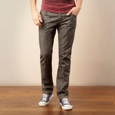 Grey square pocket jeans