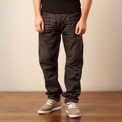 Near black Utility loose fit jeans
