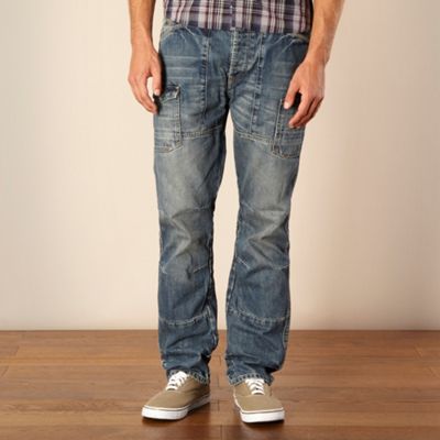 Blue loose fit jeans                                                                                                            