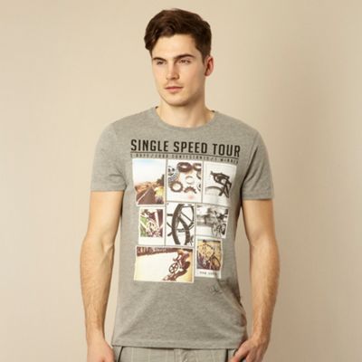 Grey 'Single Speed Tour' t-shirt                                                                                                