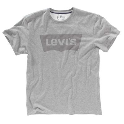 Grey batwing logo t-shirt