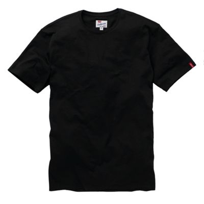 Pack of two black crew neck t-shirts