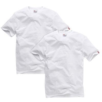 Pack of two white crew neck t-shirts