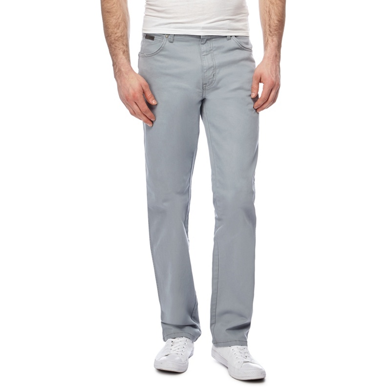 Wrangler - Big And Tall Light Grey 'Texas' Twill Jeans Review