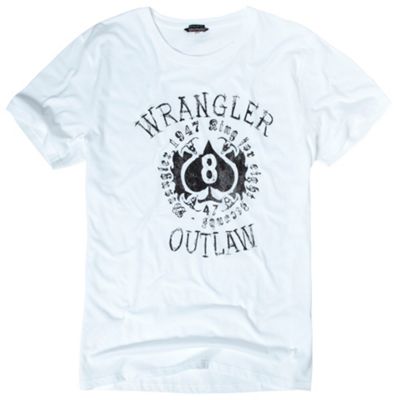 White Wrangler outlaw T-shirt