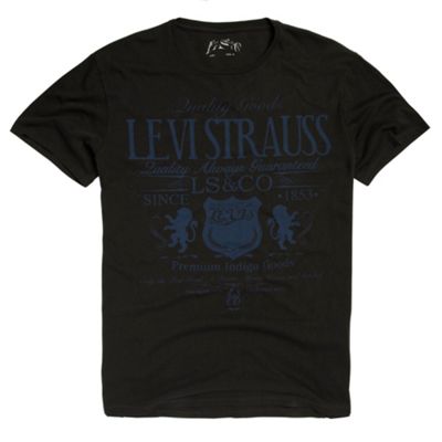 Levis Grey College motif t-shirt