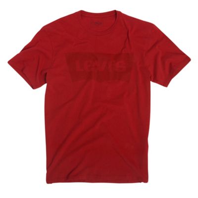 Red batwing short sleeve t-shirt
