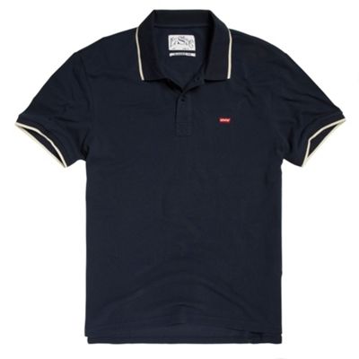Blue standard polo top
