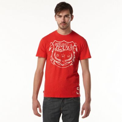 Red crest logo t-shirt