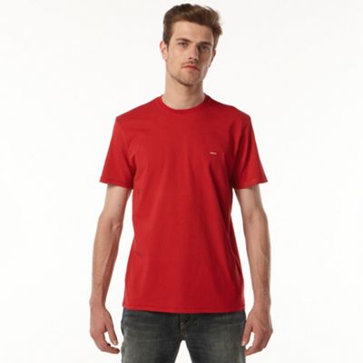 Red solid t-shirt
