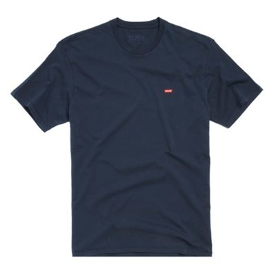 Levis Blue solid crew t-shirt