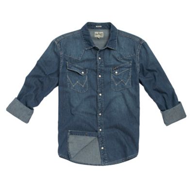 Blue denim shirt