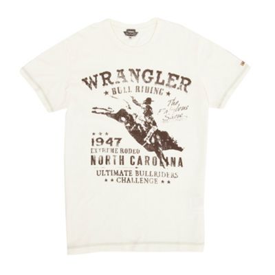 Wrangler Off white Rodeo t-shirt