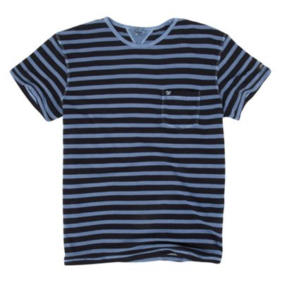 Blue striped crew t-shirt