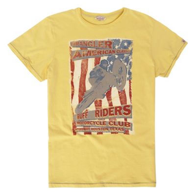 Wrangler Yellow poster t-shirt