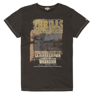 Wrangler Grey poster t-shirt