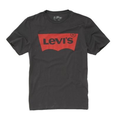 Levis Near black logo print t-shirt