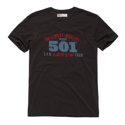 Levis Near black 501 Logo t-shirt