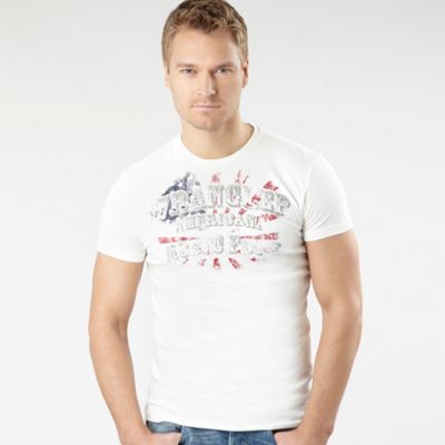 Wrangler White graphic music t-shirt