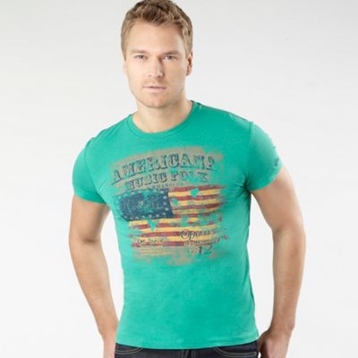 Wrangler Green graphic music t-shirt