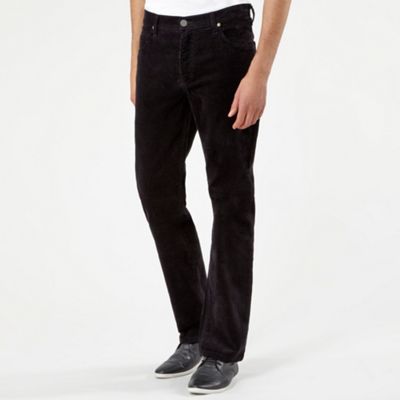 Black Brooklyn cord trousers