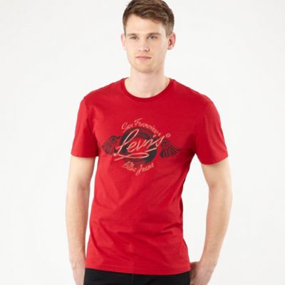 ® red wings motif t-shirt