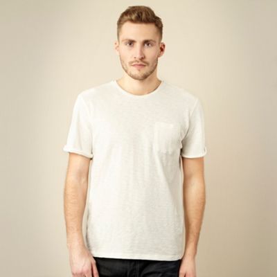 White textured t-shirt