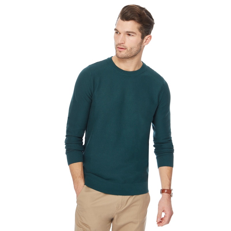 Racing Green - Big And Tall Dark Green Crew Neck Jumper Review