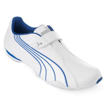 Puma White Jiyu slip on trainers