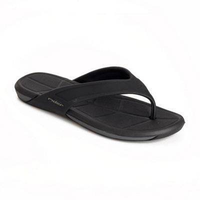 Rider Black thong sandals