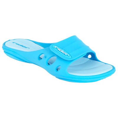 Blue key sandals