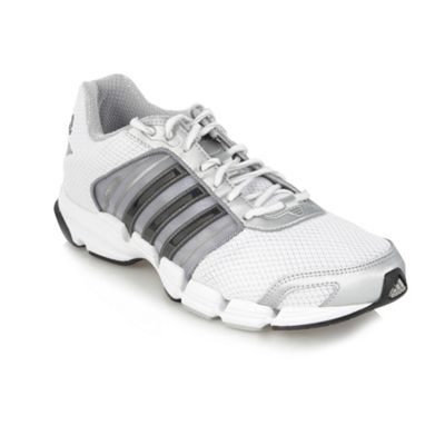 White Climacool net trainers