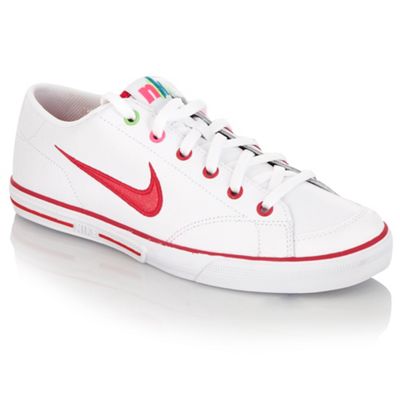Girls white Capri leather trainers