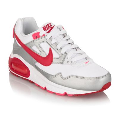 Girls white Air Max skyline trainers