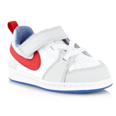 Nike boy's white 'Backboard 2' trainers                                                                                         
