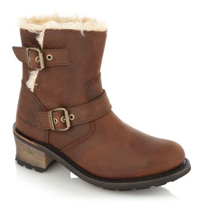 Brown Anna ankle boots