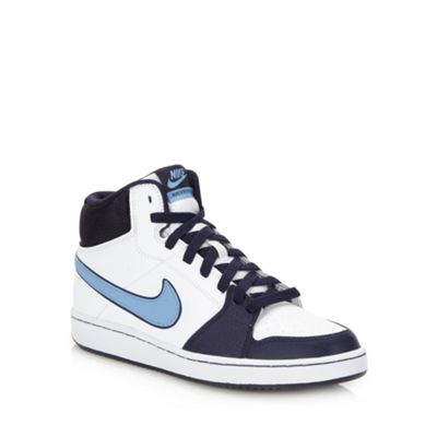 Nike white 'Backboard 4' high top trainers                                                                                      