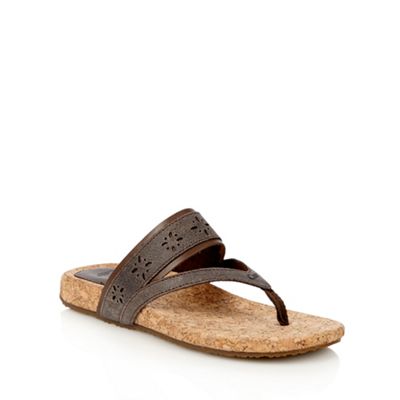 Brown leather 'Tasie' sandals                                                                                                   