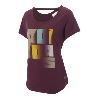Adidas Purple large graphic t-shirt