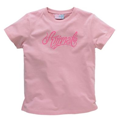 Animal Pink logo print t-shirt