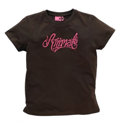 Animal Brown logo print t-shirt