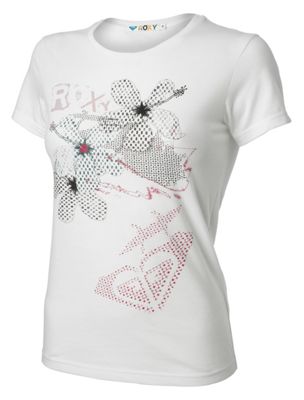 Roxy White geo flower t-shirt