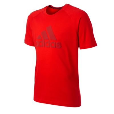 Adidas Red logo t-shirt