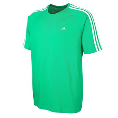 Adidas Green three stripes t-shirt