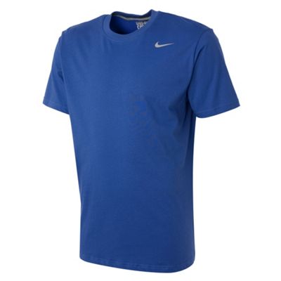 Blue Dri Fit cotton t-shirt