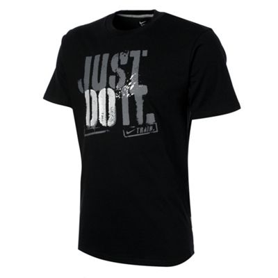 Nike Black Dri Fit Just Do it t-shirt