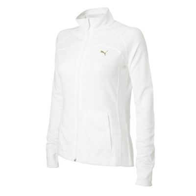 Puma White cover up jacket
