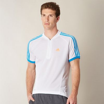 adidas White techfit t-shirt