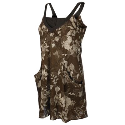 Chocolate 'Luciana' woven dress