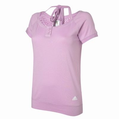 Adidas Pink halterneck t-shirt
